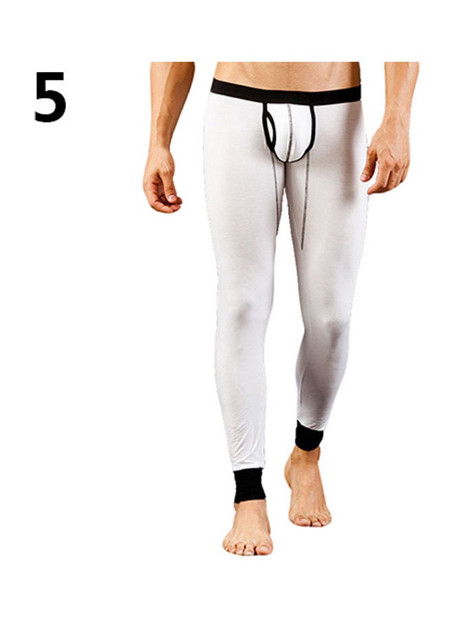 Solid Modal Leggings White/Black