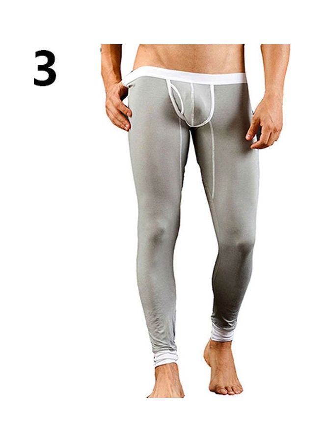 Solid Modal Leggings Grey/White