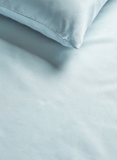 Rahalife 2- Piece Fitted Bedsheet Set Twin Size Microfiber Baby Blue  - Image 4