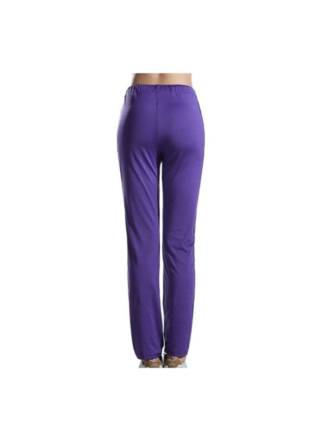 Sharpdo Casual Yoga Pants Purple  - Image 2