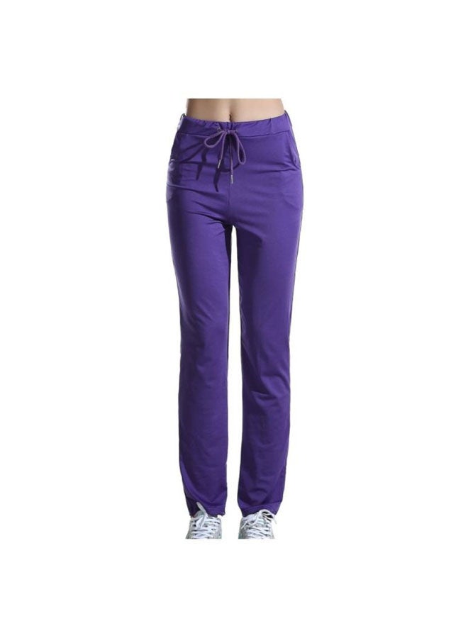 Sharpdo Casual Yoga Pants Purple  - Image 1