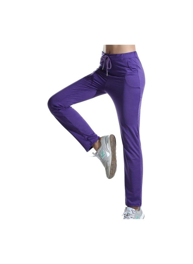 Sharpdo Casual Yoga Pants Purple  - Image 4