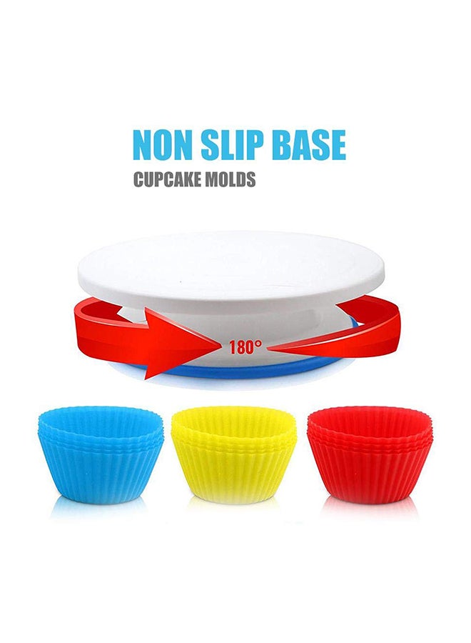 106-Piece Stainless Steel Cake Decorating Set Multicolour 27x4x27cm  - Image 2