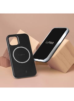 LuMee Halo Selfie Case For Apple iPhone 12/12 Pro Matte Black  - Image 3