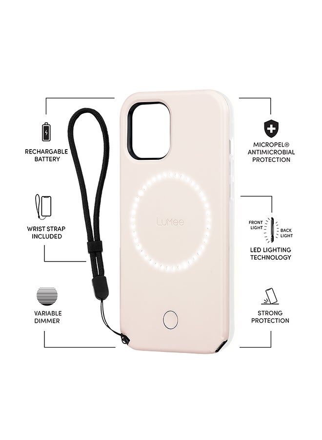 LuMee Halo Selfie Case For Apple iPhone 12/12 Pro Millenial Pink  - Image 2