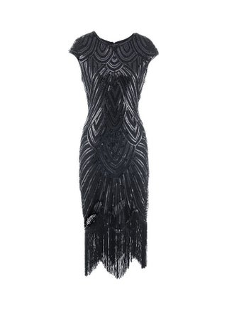 Solid Sleeveless Dress Black - v1608795030/N43144767V_1