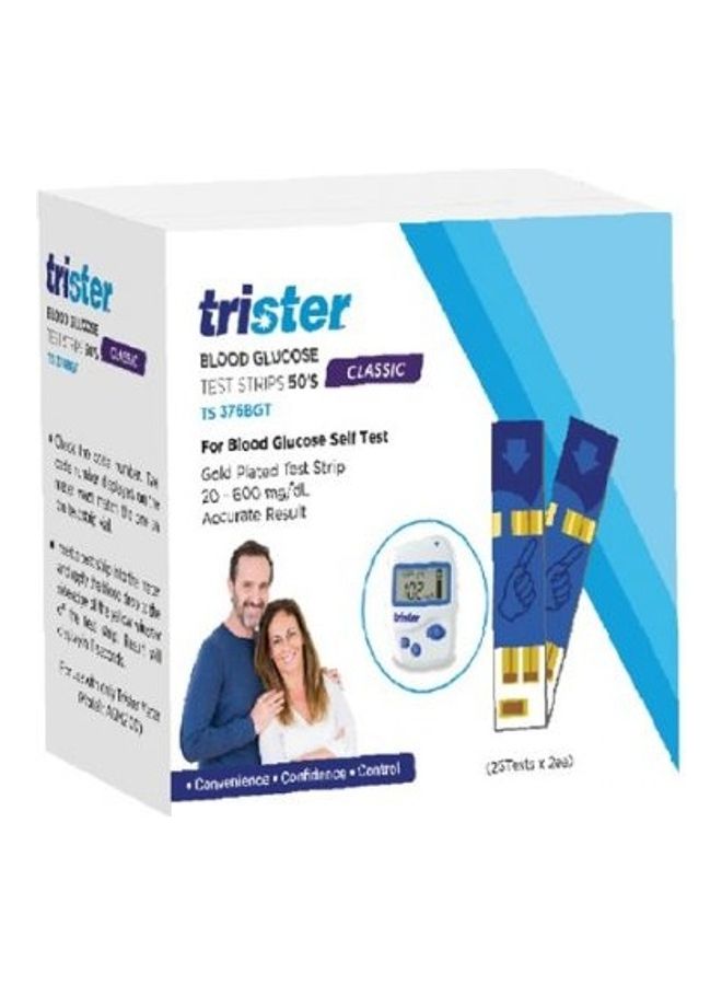 trister Blood Glucose Test Strips 50'S :Ts-376Bgt  - Image 1