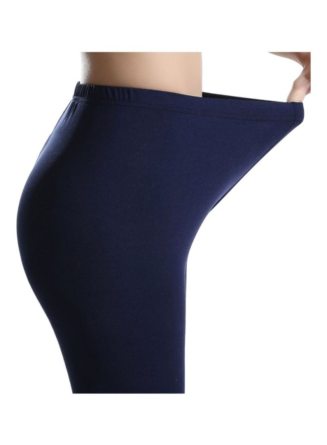 Sharpdo Casual Yoga Pants Navy Blue  - Image 4