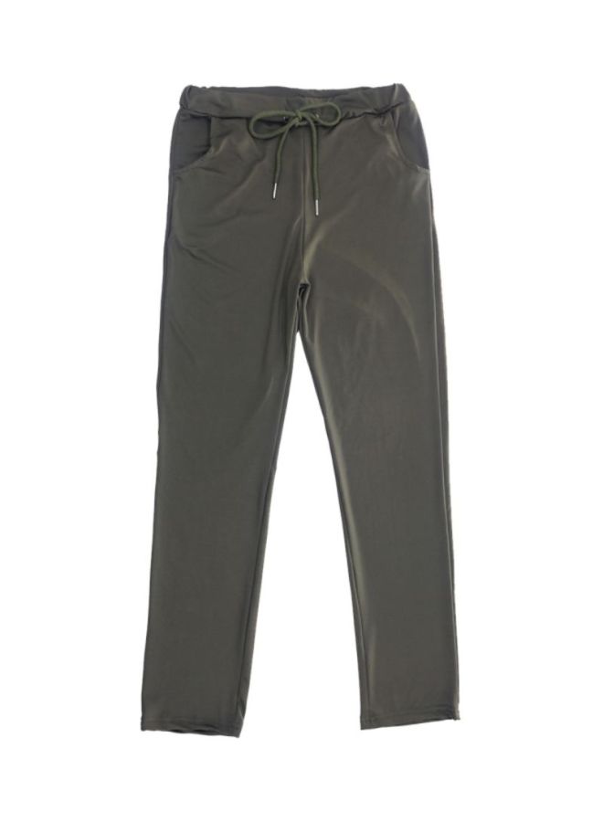 Sharpdo Casual Yoga Pants Army Green  - Image 1