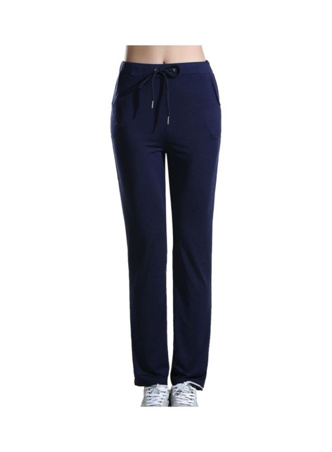 Sharpdo Casual Yoga Pants Navy Blue  - Image 1