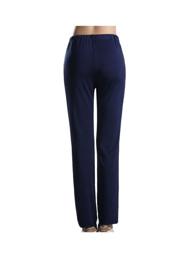 Sharpdo Casual Yoga Pants Navy Blue  - Image 2