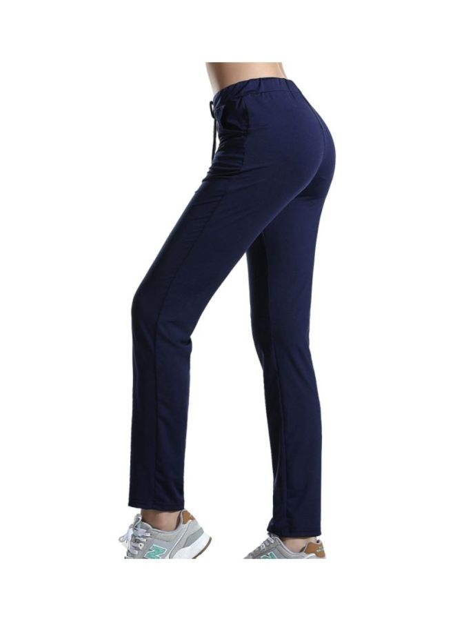 Sharpdo Casual Yoga Pants Navy Blue  - Image 3