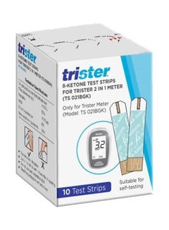B-Ketone Test Strips For Trister 2 In 1 Meter, 10 Test Strips
