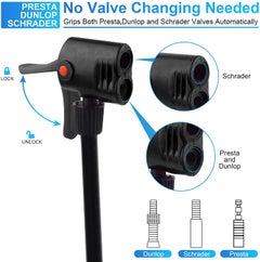 Generic Mini Portable Bicycle Tire Pump Kit 31cm  - Image 3