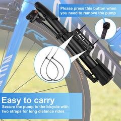 Generic Mini Portable Bicycle Tire Pump Kit 31cm  - Image 5