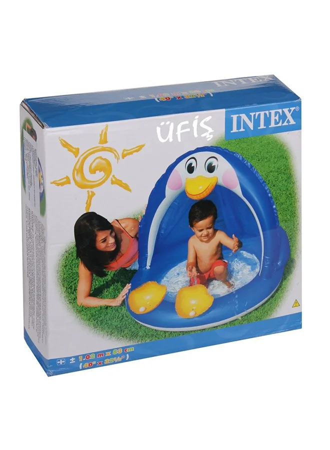 INTEX Penguin Baby Inflatable Foldable Portable Lightweight Swimming Pool