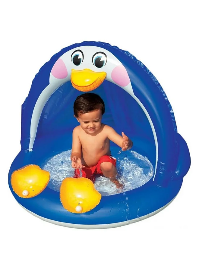 INTEX Penguin Baby Inflatable Foldable Portable Lightweight Swimming Pool 102x83cm