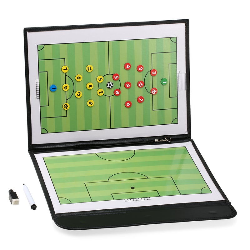 EHOME - Foldable Football Soccer Magnetic Tactic Board With Marker Pieces and 2-in-1 Pen 32cm - Image 1