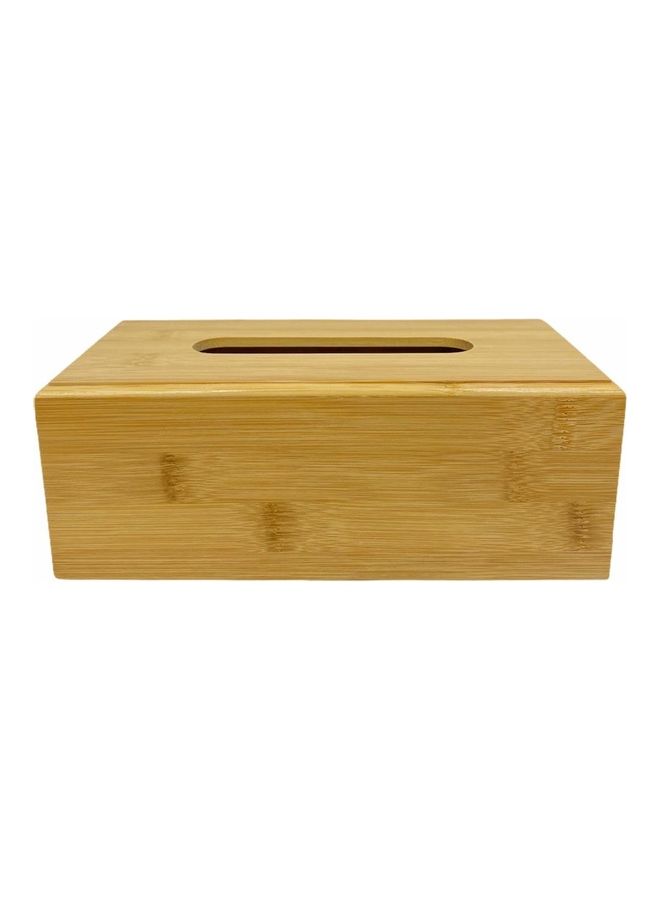 Wooden Tissue Box Brown 23 x 11cm - Image 1