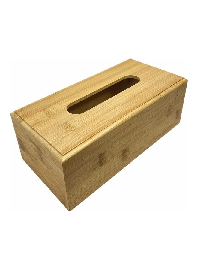 Wooden Tissue Box Brown 23 x 11cm - Image 3
