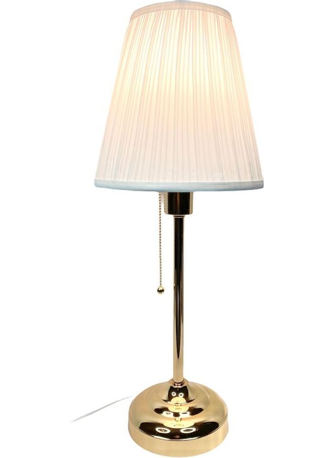 Table Lamp Gold/White 57 x 57cm - Image 1