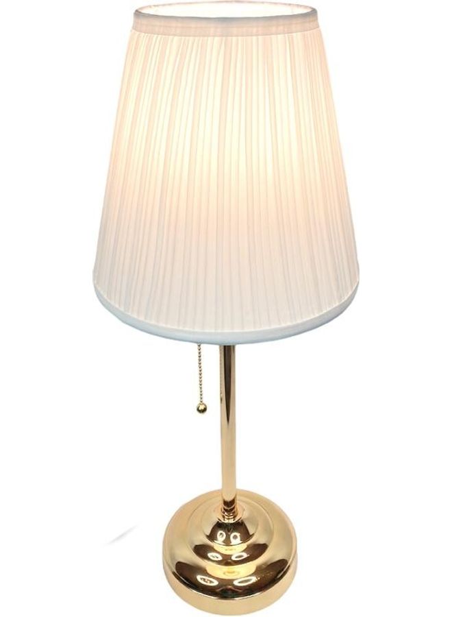 Table Lamp Gold/White 57 x 57cm - Image 2