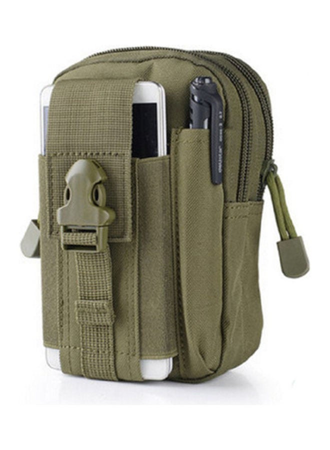 حقيبة خصر رياضية كاجوال بتصميم عسكري مزودة بحزام ومناسبة للأماكن الخارجية أخضر - Image 1