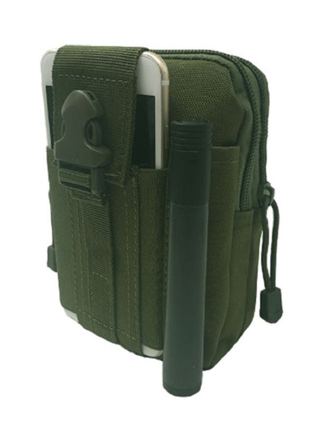 حقيبة خصر رياضية كاجوال بتصميم عسكري مزودة بحزام ومناسبة للأماكن الخارجية أخضر - Image 4