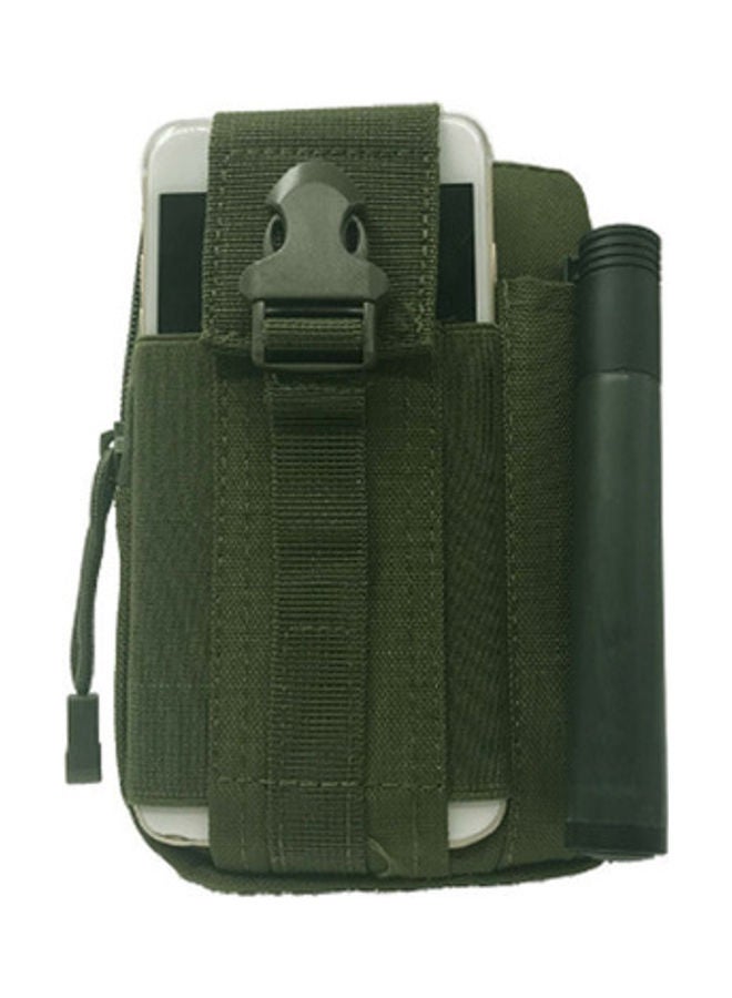 حقيبة خصر رياضية كاجوال بتصميم عسكري مزودة بحزام ومناسبة للأماكن الخارجية أخضر - Image 5