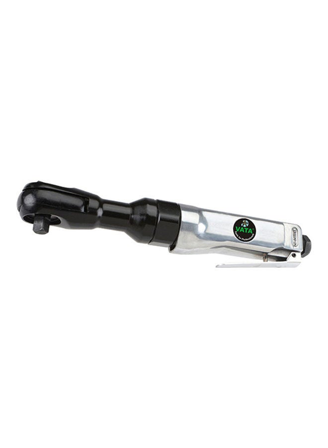 VATA 3/8 Dr Heavy Duty Air Ratchet Silver/Black 0.375inch