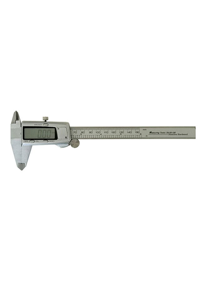 VATA Stainless Steel Electronic Digital Caliper Silver/White 150mm 