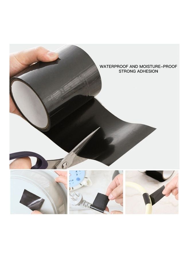 Generic - Super Strong Fiber Waterproof Tape Stop Leaks Seal Repair Tape black 150*5cm - Image 1