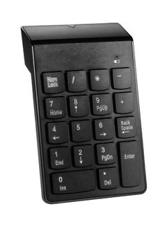 Generic 2.4G USB Numeric 18 Keys Wireless Mini Digital Keyboard Black  - Image 1