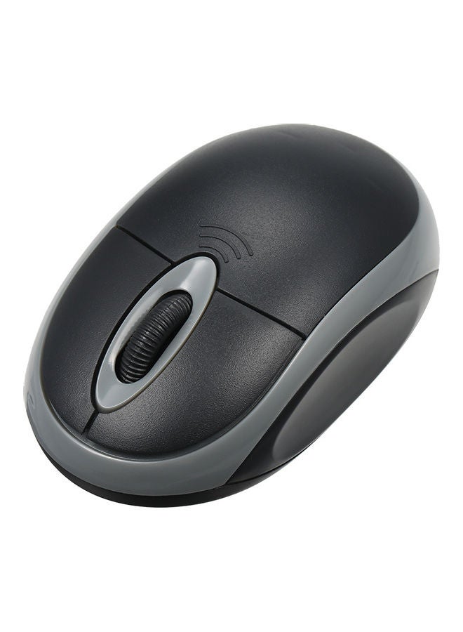 2.4G Mini Wireless Optical Portable Mouse Black/Grey - Image 1