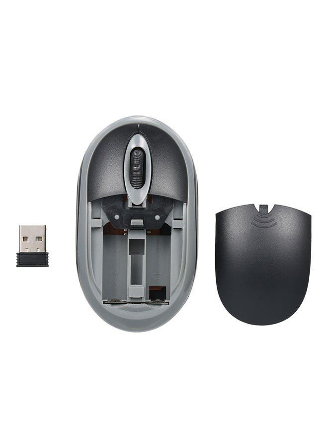 2.4G Mini Wireless Optical Portable Mouse Black/Grey - Image 2