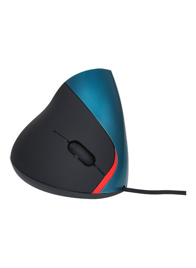 Wired Vertical Mouse Black/Blue/Red - Image 1