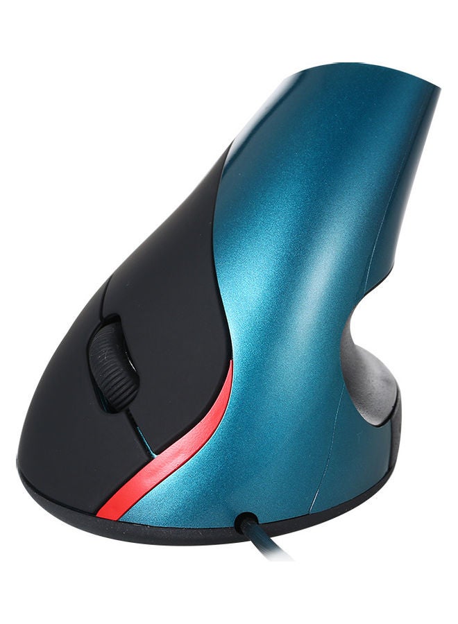 Wired Vertical Mouse Black/Blue/Red - Image 2
