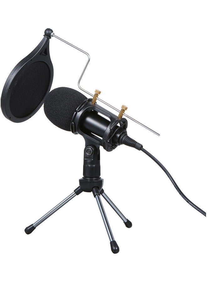 Wired Condenser Microphone Black - Image 1