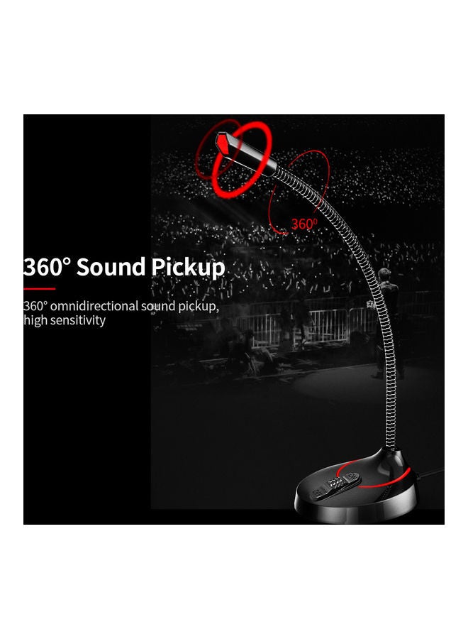 F12 USB Gooseneck Microphone Black - Image 2
