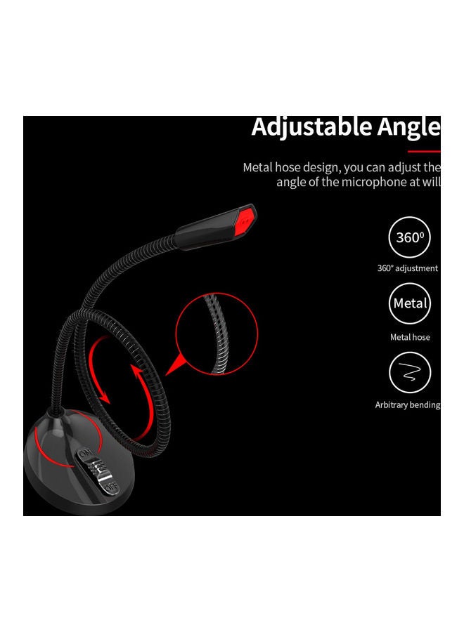 F12 USB Gooseneck Microphone Black - Image 5