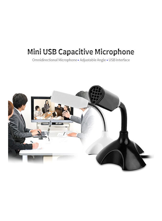 ميكروفون صغير الحجم بدون محرك وبمنفذ USB أسود - Image 2