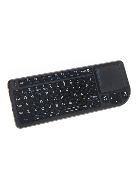 Handheld 2.4G Wireless Keyboard Touchpad Mouse Black