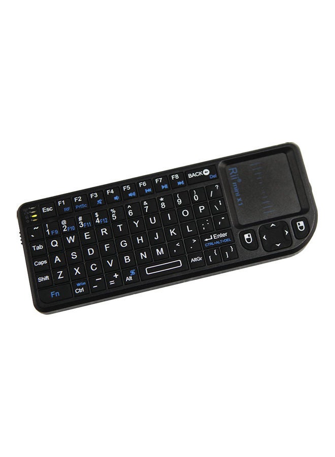 Handheld 2.4G Wireless Keyboard Touchpad Mouse Black