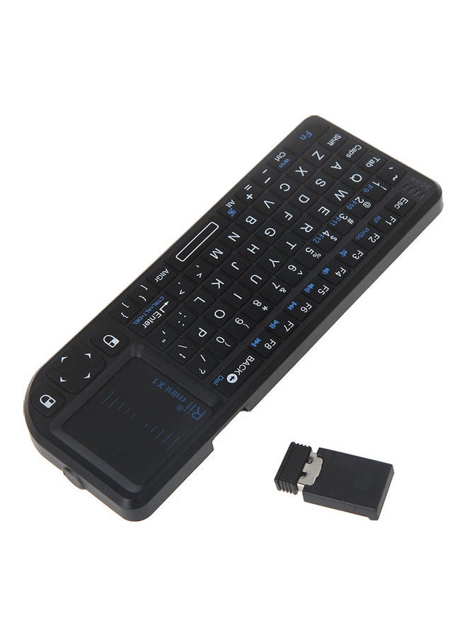 Handheld 2.4G Wireless Keyboard Touchpad Mouse Black