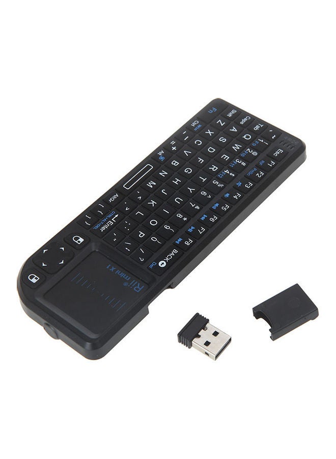 Handheld 2.4G Wireless Keyboard Touchpad Mouse Black