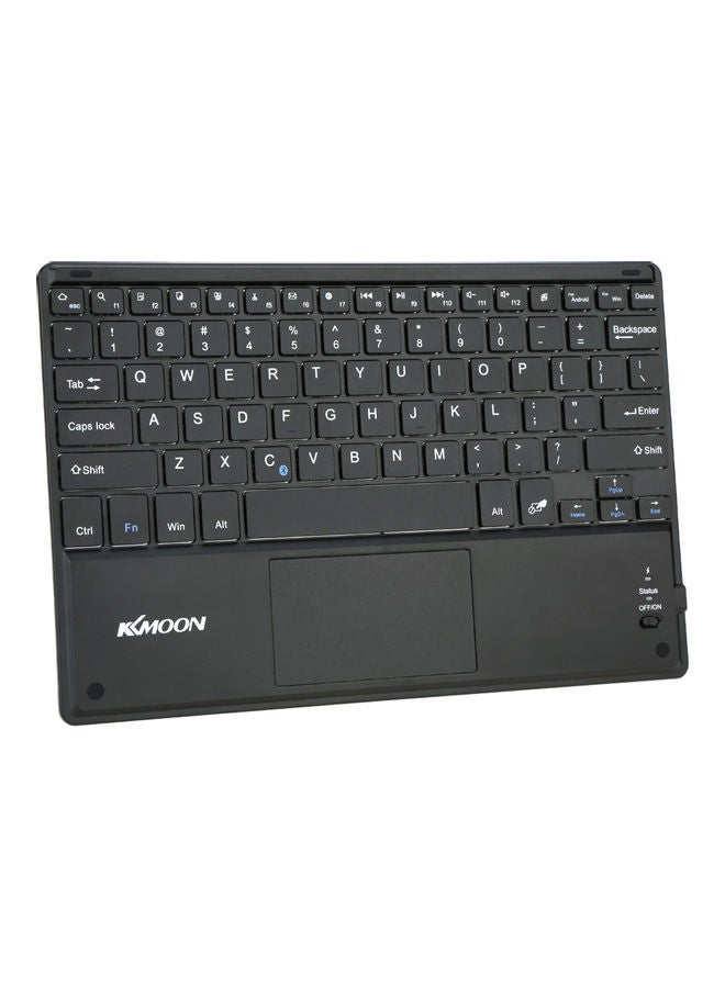 لوحة مفاتيح تعمل بالبلوتوث مع لوحة لمس أسود - Image 1