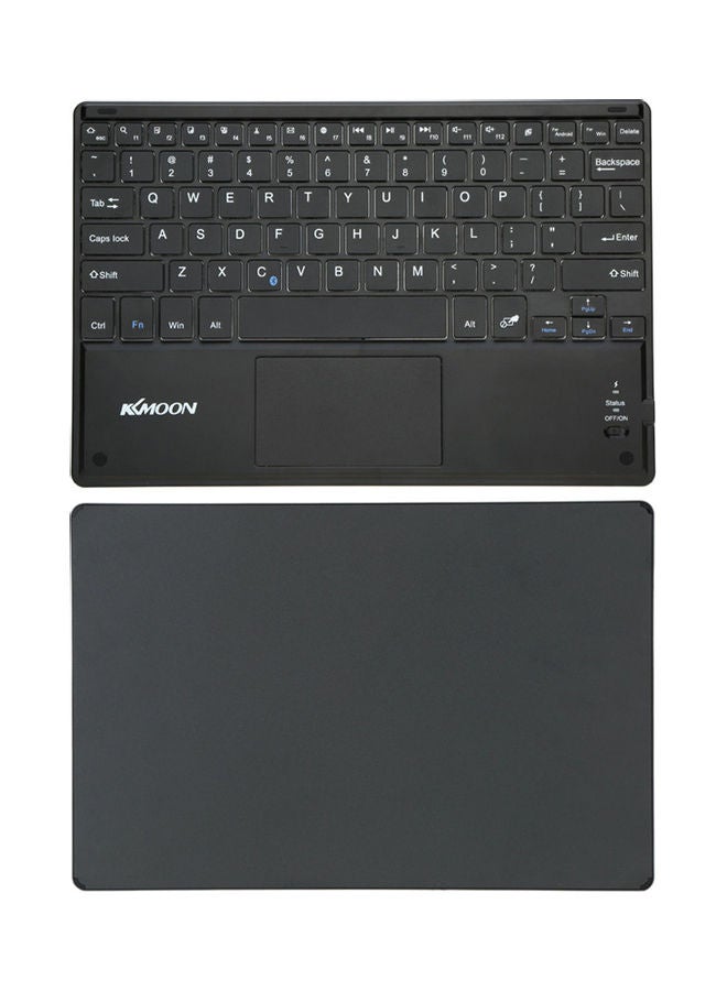 لوحة مفاتيح تعمل بالبلوتوث مع لوحة لمس أسود - Image 2