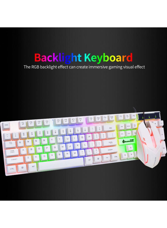 Generic - Wired Keyboard And Gaming Mouse Combo White - Image 1
