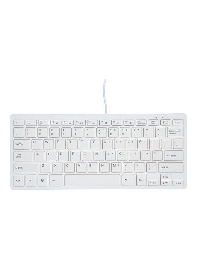 USB Mini Keyboard With Chocolate Buttons White - Image 1