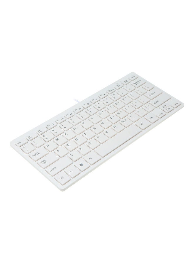 USB Mini Keyboard With Chocolate Buttons White - Image 2